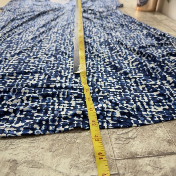 NWT Lane Bryant Women Sleeveless Midi Dress BLACK BLUE Sz Plus 18 20 - Picture 15 of 16